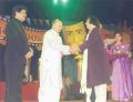 Kataha Dance Award to Nandkishore Kapote Maharastra State Cultural Award 2003 By Chief Minister Sushilkumar Shinde And Cultural Minister Ashok Chavan Maharastra Govt. Mumbai